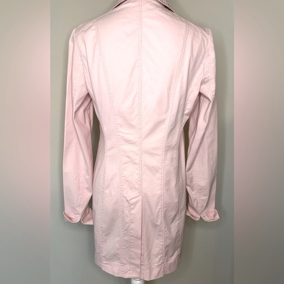 Biba Pink Floral Jacket Embroidered half zip Pink Women EUR 36 or US Small - Picture 2 of 10